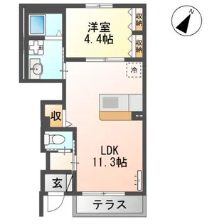 GRANDPURE AMINO【1階】の間取り