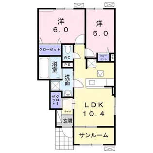 ブリッサ・久保Ⅱ【1階】の間取り
