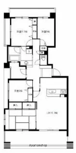 クレアシティ上荒田【301号室】の間取り