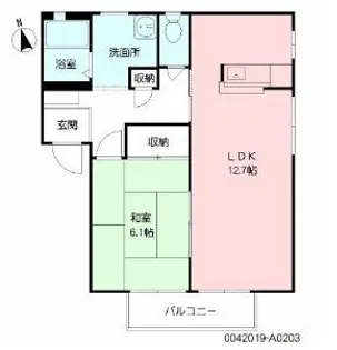 ウィステリア【203号室】の間取り