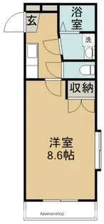 れいめい下荒田【403号室】の間取り