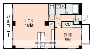 AXIS薬師【4階】の間取り