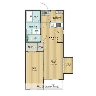 APT T【301号室】の間取り