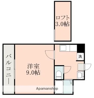 グランビュー武【6階】の間取り