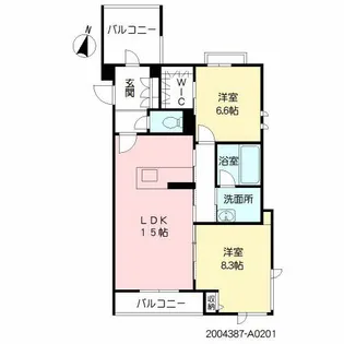 グランメゾン大龍【201号室】の間取り