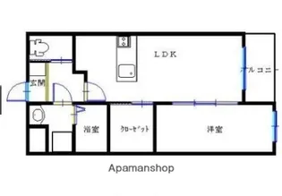 鹿児島県鹿児島市下竜尾町【マンション】の間取り