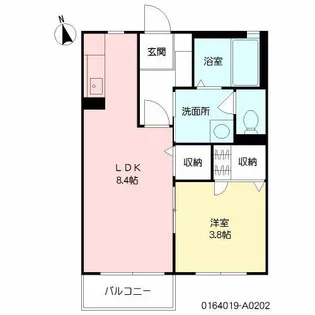 シャーメゾン坂之上 A棟【2階】の間取り