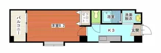 プレミール吉留【401号室】の間取り