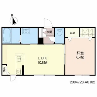 シャーメゾン宮里【1階】の間取り