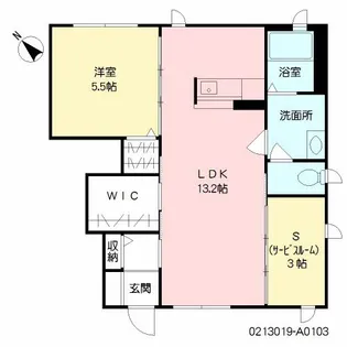 メゾン・ド・イブー【1階】の間取り