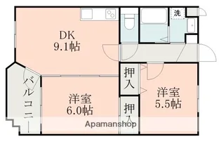 ヒルサイドテラス【3階】の間取り
