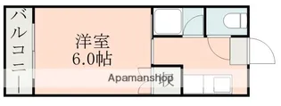 ホワイトキャッスル壱番館【505号室】の間取り