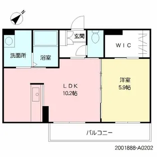 アミコート【2階】の間取り