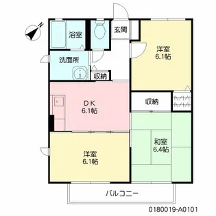 アリス【1階】の間取り