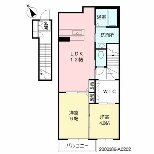 シャーメゾンフォレナ【202号室】の間取り