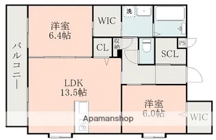 L’S 2【2階】の間取り