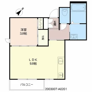 エーゼルハイム【2階】の間取り