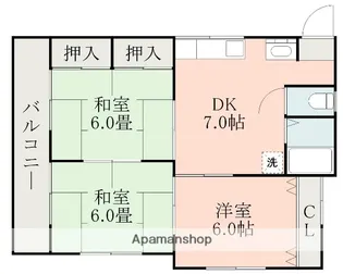 DREAM21 2号棟【2階】の間取り