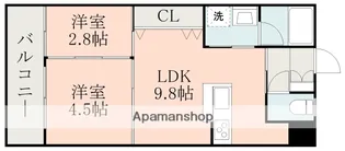 サムティ東谷山【8階】の間取り