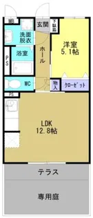 ラ・フレーズ【1階】の間取り