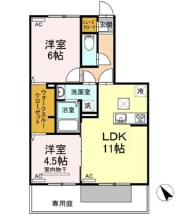 L’ALLURE(ラリュール)【1階】の間取り