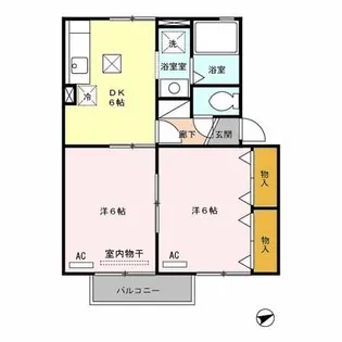 セジュールエクセラ【1階】の間取り