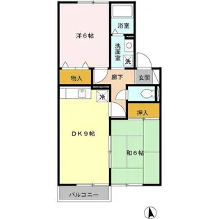 ロイヤルガーデン野口 C棟【2階】の間取り