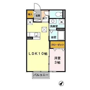 サンモールヴィラ【1階】の間取り