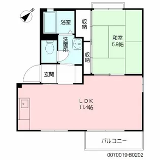 アネックス清風 B棟【2階】の間取り