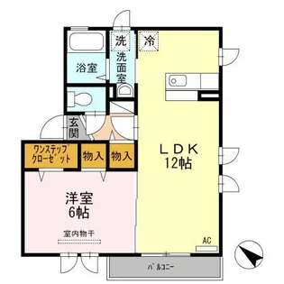 ファミーユ侑早乃【2階】の間取り