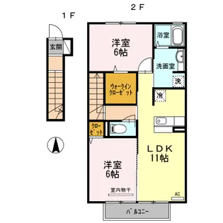 レグルス【2階】の間取り