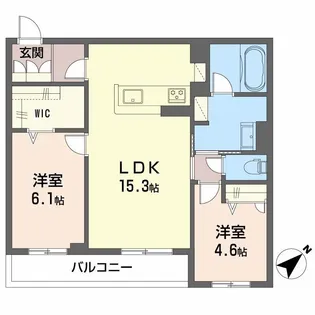 SHAMAISON MAUVEIN【2階】の間取り
