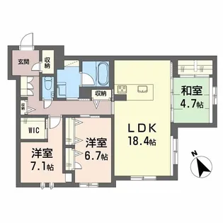 WITHPLUS天保山公園【1階】の間取り