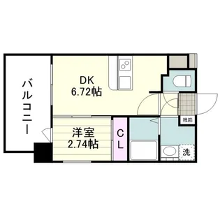 リアンシエルブルー高麗【0405号室】の間取り