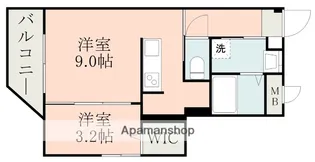 LA−CHIC永吉【2階】の間取り