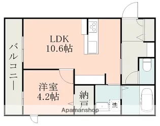 フォルトゥーナⅡ【3階】の間取り