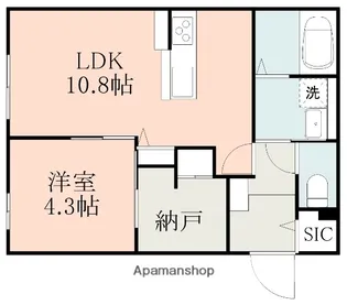 フォルトゥーナⅡ【1階】の間取り