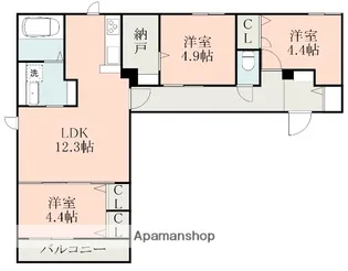 フォルトゥーナⅡ【2階】の間取り