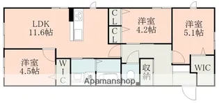 カルム【1階】の間取り