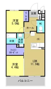 MAISON DE TETO II【3階】の間取り