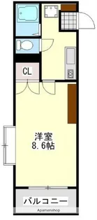 プレステージ上塩屋【1階】の間取り