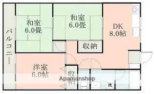 協和ハイツ【3階】の間取り