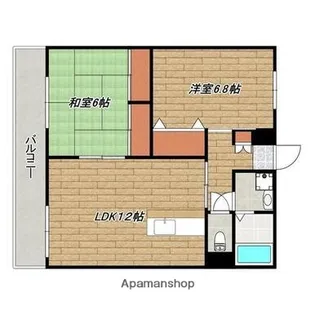 リバーサイド東玉【3階】の間取り