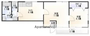 MOMOコート【2階】の間取り