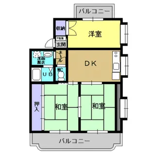 ベルメゾン・サチA棟【1階】の間取り