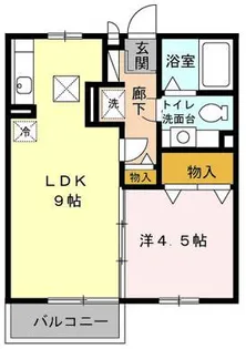 モナリエ磯【1階】の間取り
