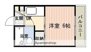 田上中央ビル【4階】の間取り