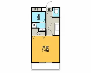 PARK SIDE 葉月館【0502号室】の間取り