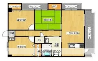 レクエルド・アイ【301号室】の間取り