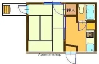 オーシャンマンション【1階】の間取り